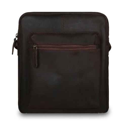 Кожаная сумка через плечо темно-коричневого цвета Ashwood Leather Paddy Brown